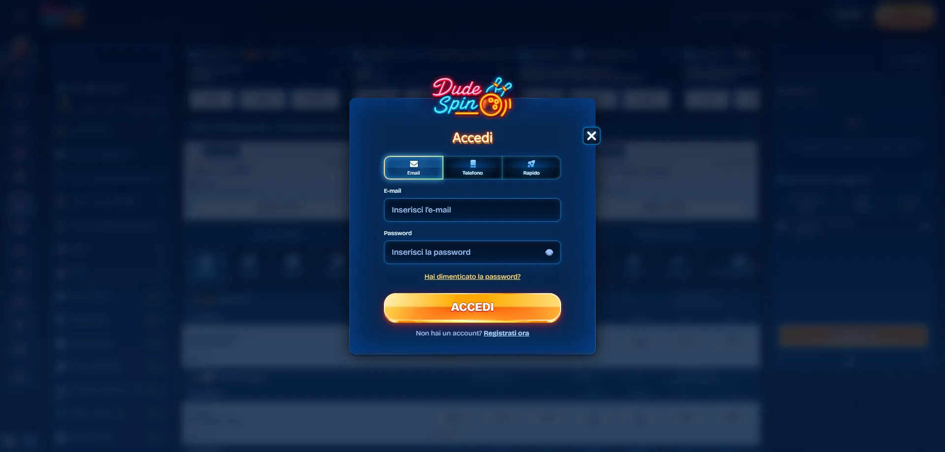 Dudespin Casino login — accedi al tuo account in modo sicuro